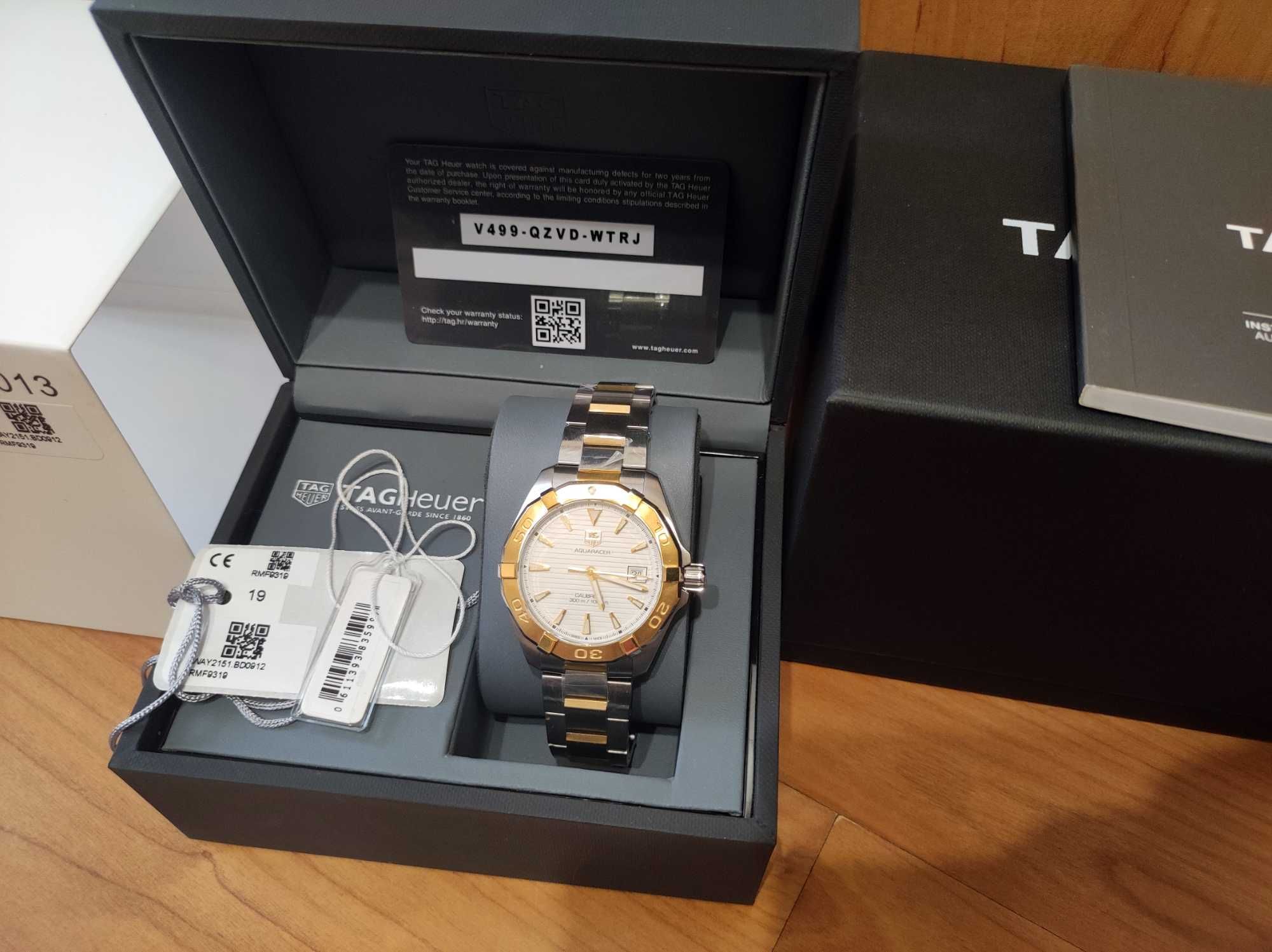 18ct TAG HEUER AQUARACER Calibre 5 Мъжки Часовник НОВ! ULTRA RARE!