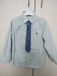 Camasa noua baietei H&M 104 cm cu cravata marinareasca