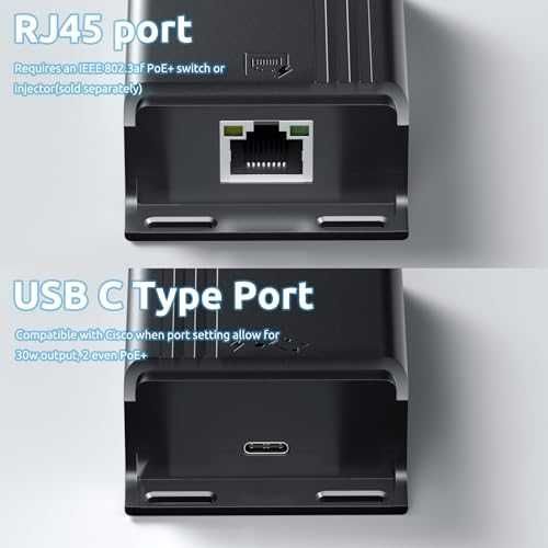 Нов PoE+ USB Type-C сплитер 25W 100Mbps за Pixel, Surface, Galaxy