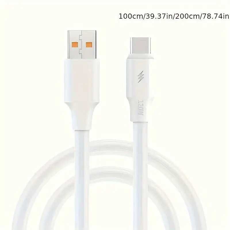 Cablu USB Tip C 120W 6A Xiaomi OPPO POCO Samsung Huawei Sony