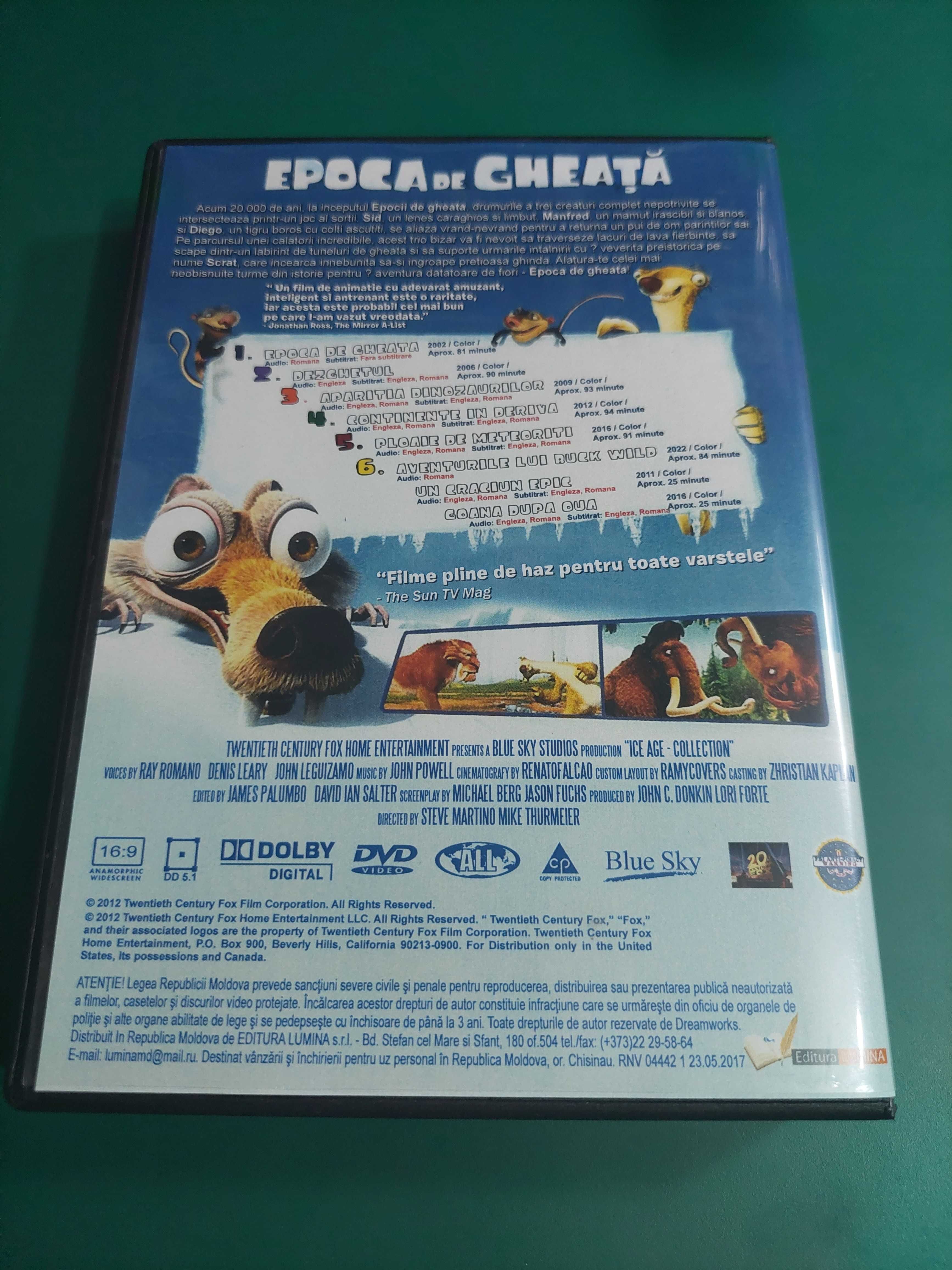 Epoca de Gheata - Ice Age - 8 dvd desene animate dublate romana