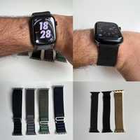 Curea Apple Watch Alpine Milanese 3 4 5 6 7 8 Ultra folie silicon