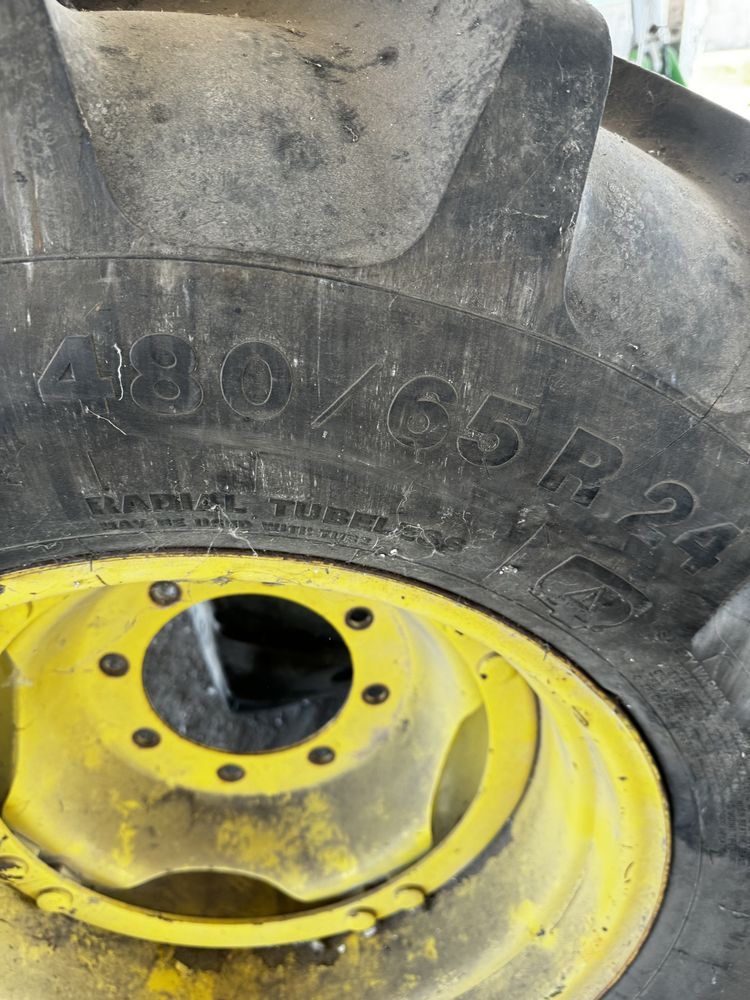 Гума с джанта за John deere 480/65R24