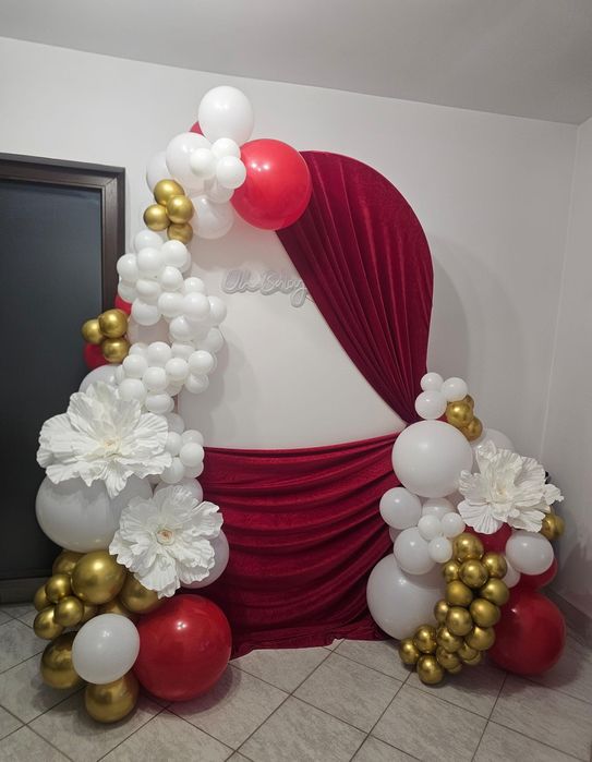 Decor cu baloane, photo corner și arcade