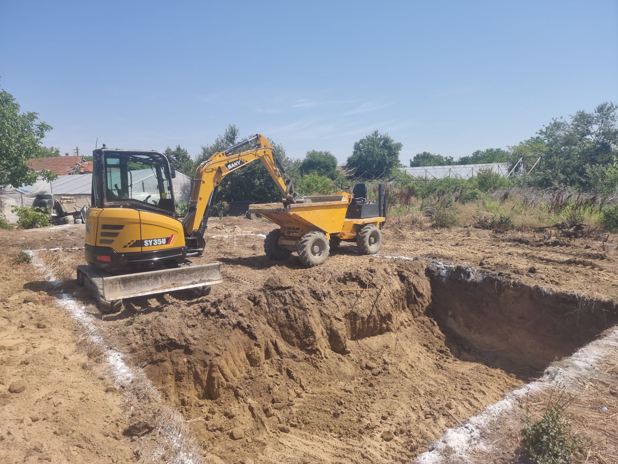 Inchiriez & Execut Lucrari Excavator , Compactor,  Dumper, Basculante