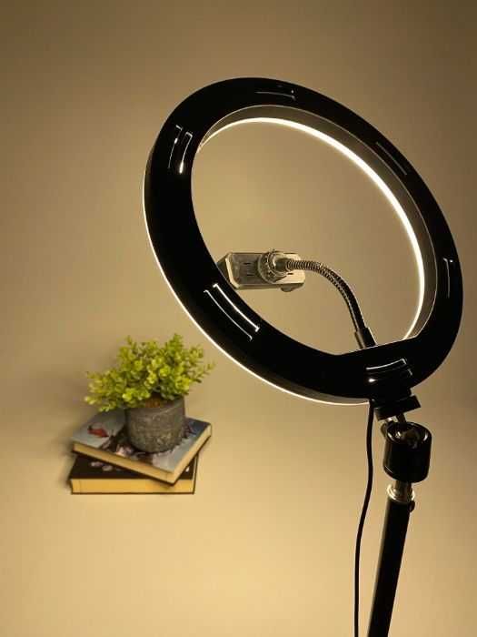 Кольцевая лампа до 54 см со штативом и пульт в шнуре