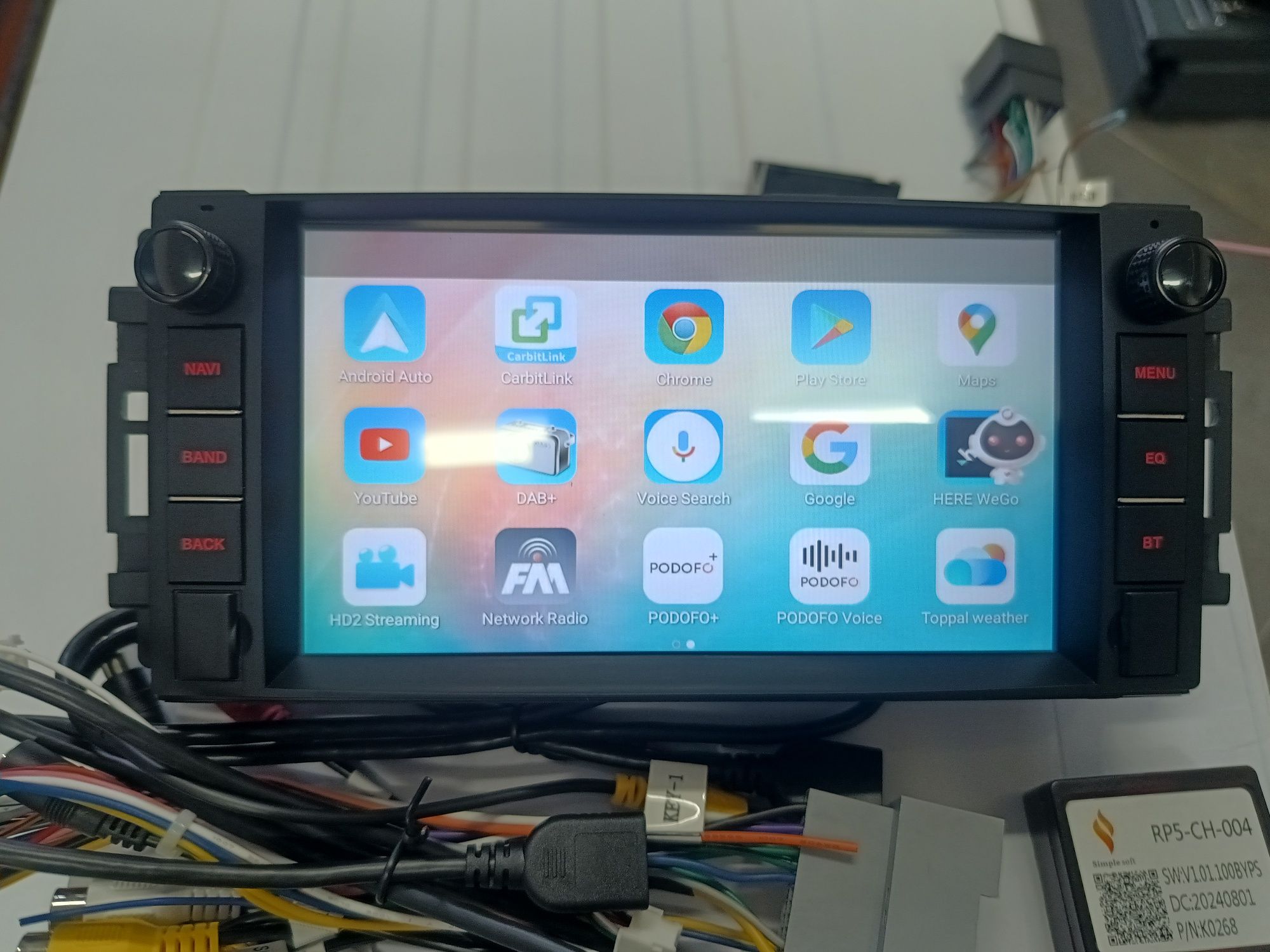 Навигация android за Jeep Wrangler Rubicon 2011/2017
