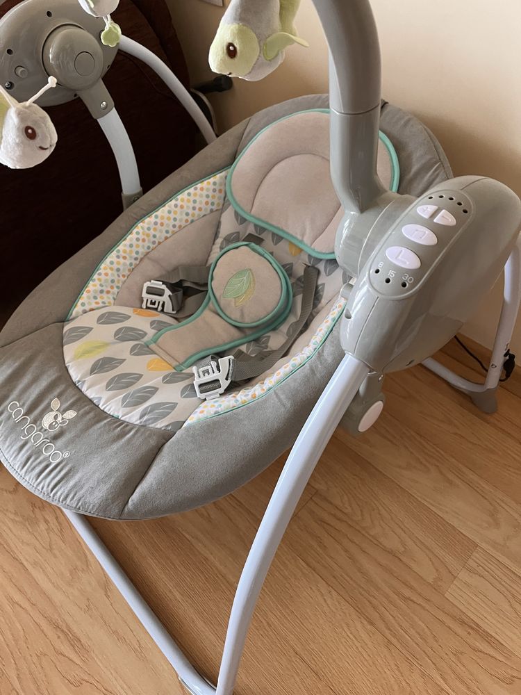Електрическа бебешка люлка Cangaroo baby swing plus