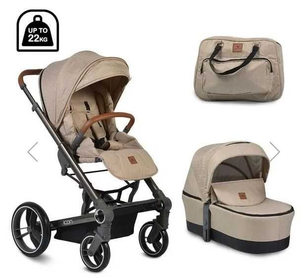 Детска бебешка количка Cangaroo Icon 2 в 1 - употребявана