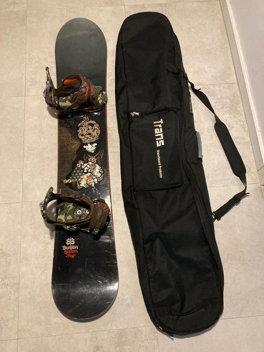 Placa snowboard si  legaturi Burton + husa.