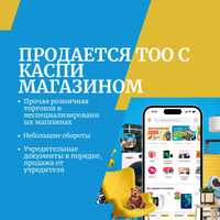 Продаётся ТОО с Каспи магазином