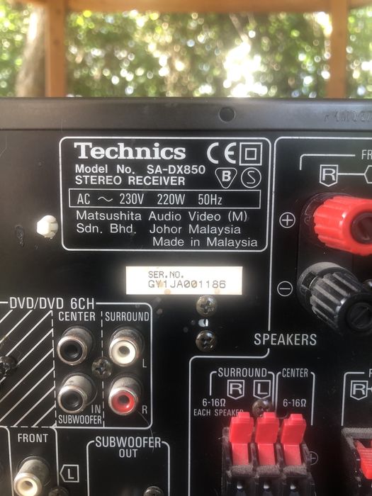 Amplituner Technics SA-DX 850 defect