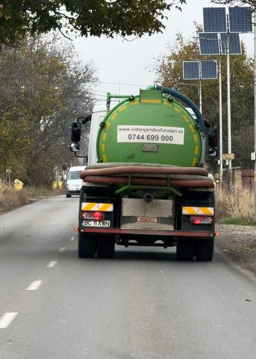 Vidanjare fosa septica sau betonata Bacau. Desfundare conducte/tevi