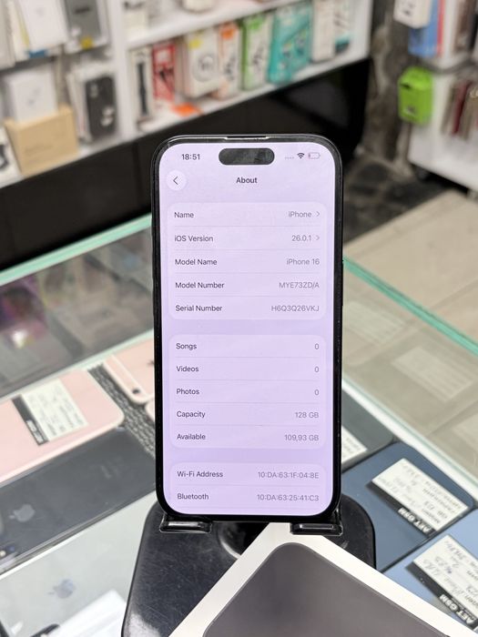 Apple iPhone 16 128GB Black