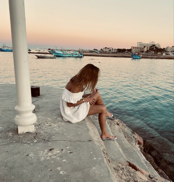 Дамска ленена рокля