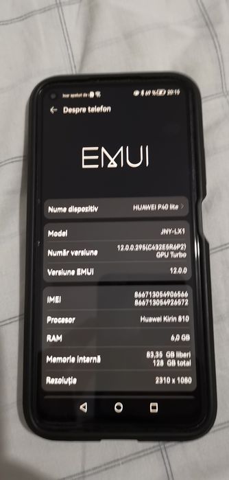 Huawei 40 Lite 128 GB 6 giga ram