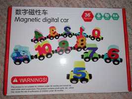 Joc mașinuțe magnetice cu cifre