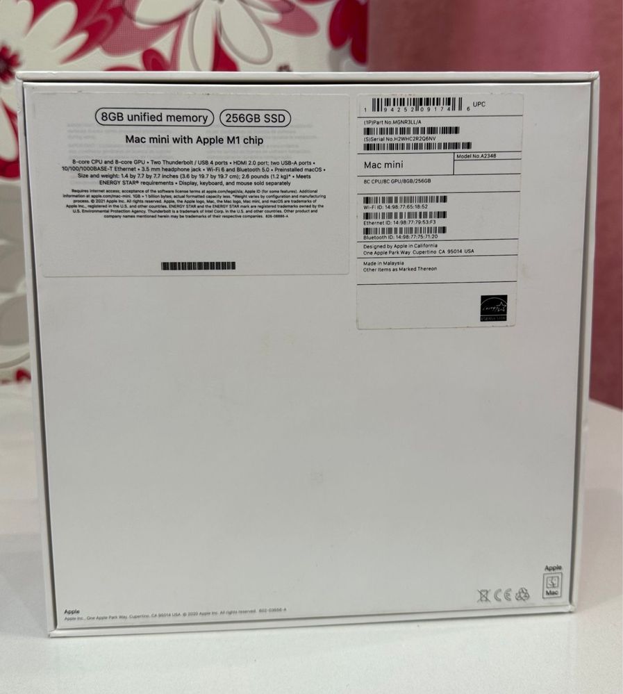 Mac mini M1 8/256