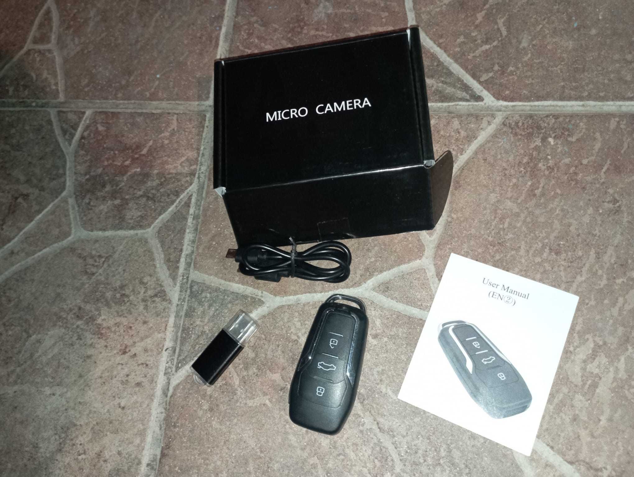 Camera spion mini tip cheie auto, 1080P Full HD, cu detectie miscare