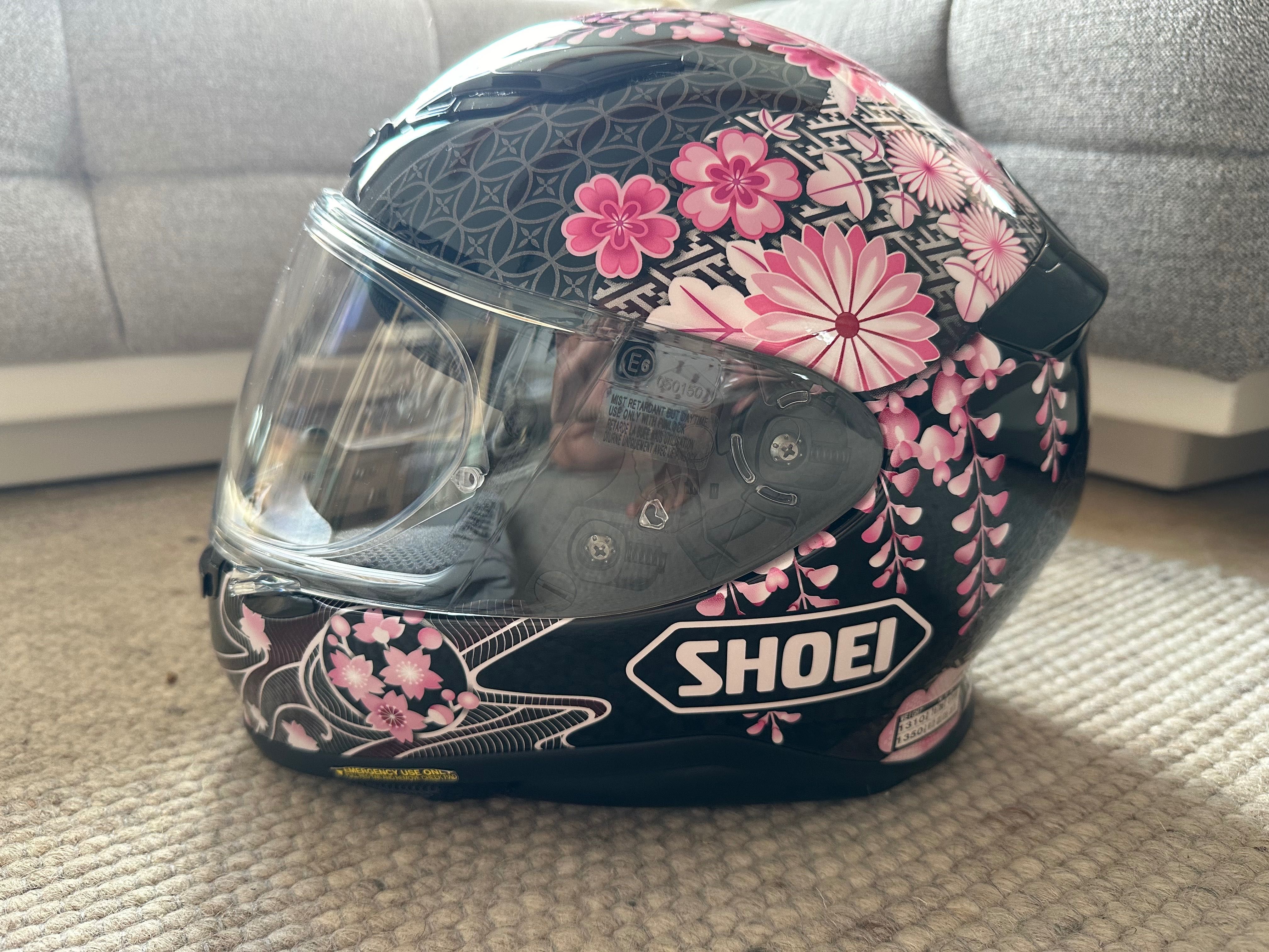 Shoei NXR Harmonic TC-10 black /pink мото каска дамска