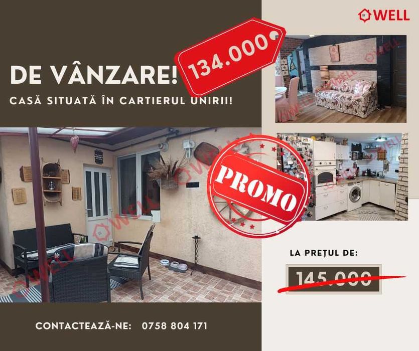 De vânzare casă familială situat în cartierul Unirii!!