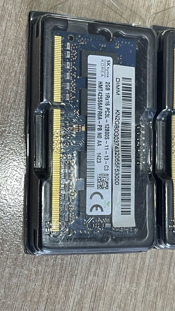 ОЗУ DDR3L 2GBx2шт, 4GB-1шт. Для ноутбука. Корейские оригинал.