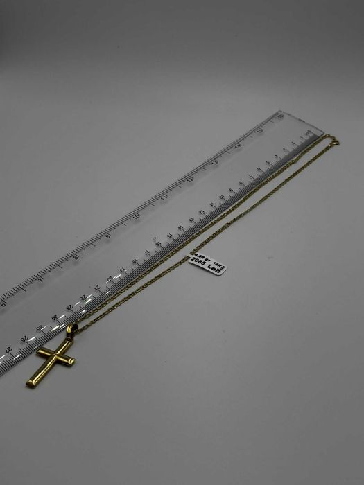 Lant Aur & Cruce 14K / 4.96 Grame / Factura / Garantie #44282