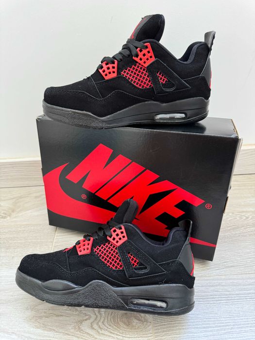 Adidasi AIR JORDAN 4 Red Thunder Produs Nou NIKE - Full Box