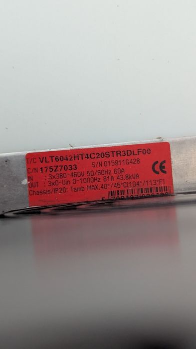 Convertizor de frecvență danfoss 43.8 kva