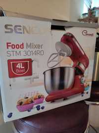 Mixer planetar cu ventuze Sencor STM 3014 RD Rosu , 6 Viteze , 450 W