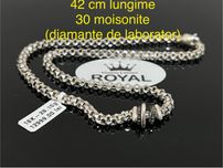 Bijuteria Royal CB : Colier damă aur alb 18K 750 28,10 grame