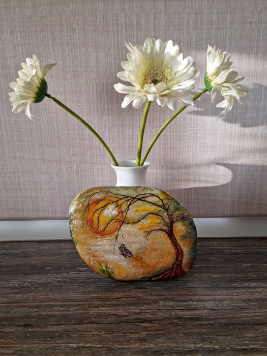 Камъче ръчна изработка,рисувано