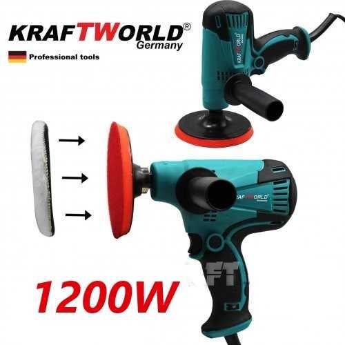 Машина за Полиране 1200W 125мм Полирмашина  KRAFT Germany