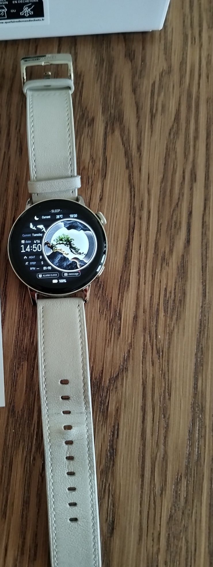 Смарт часовник Huawei  watch GT3 LEATHER 42 MM, GPS, ПУЛСОМЕР, SPO2
SM