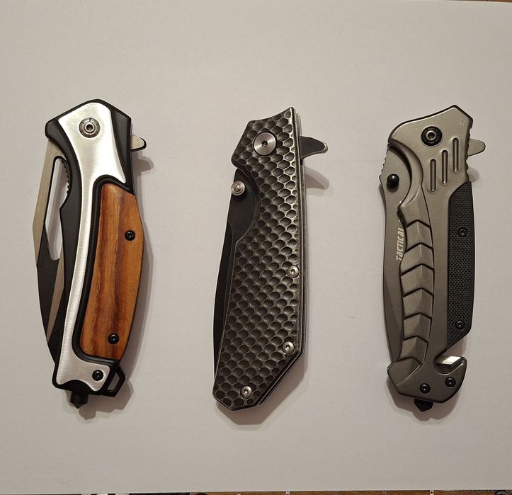 Briceag / cuțit pliabil ( 3 modele diferite cu piedică la lamă )