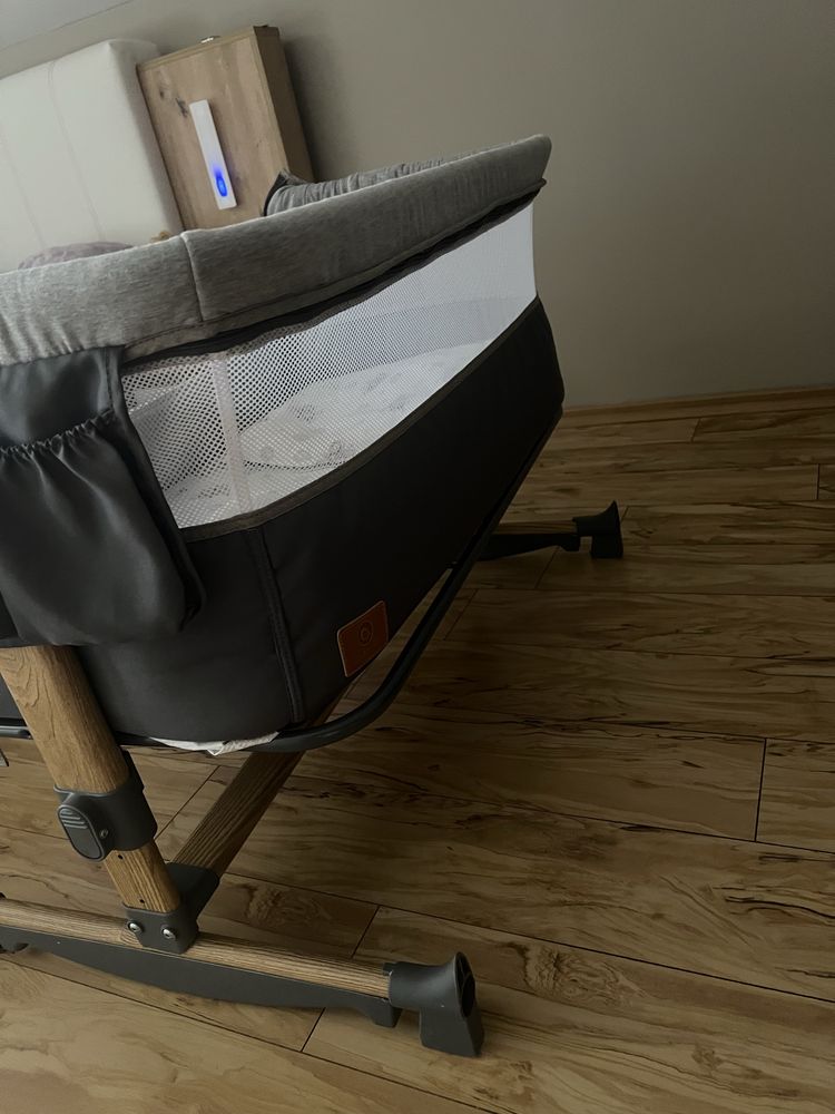 Детска кошара Co-Sleeper с люлка Lionelo Leonie, Grey Sand