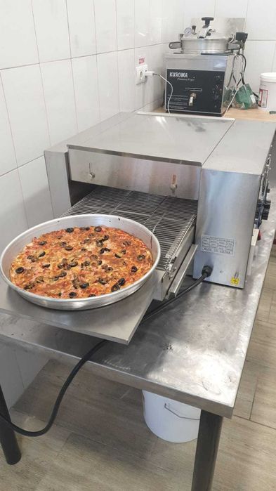 Cuptor electric cu banda 1m pt covrigi/ pizza 220vTRANSPORT GRATUIT