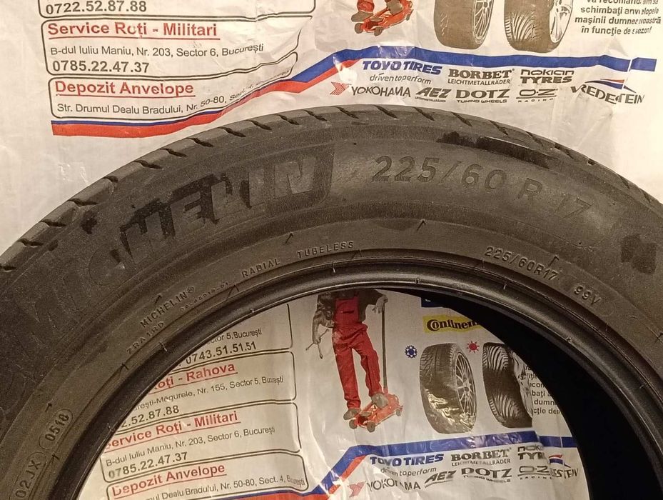Vând 2 anvelope vară Michelin Primacy 4 225/60/R17