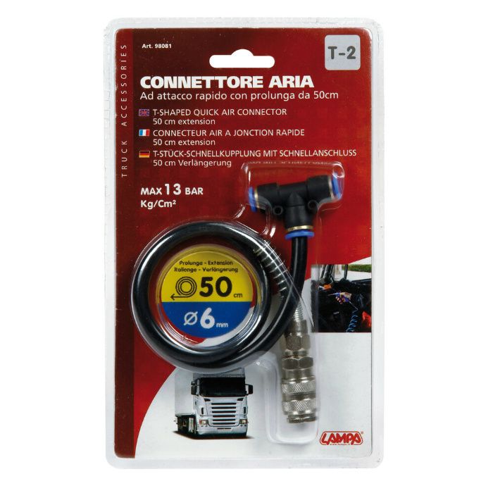 Бърза Връзка 6мм С Удължение - Маркуч Тетка Тройник Камион Италия