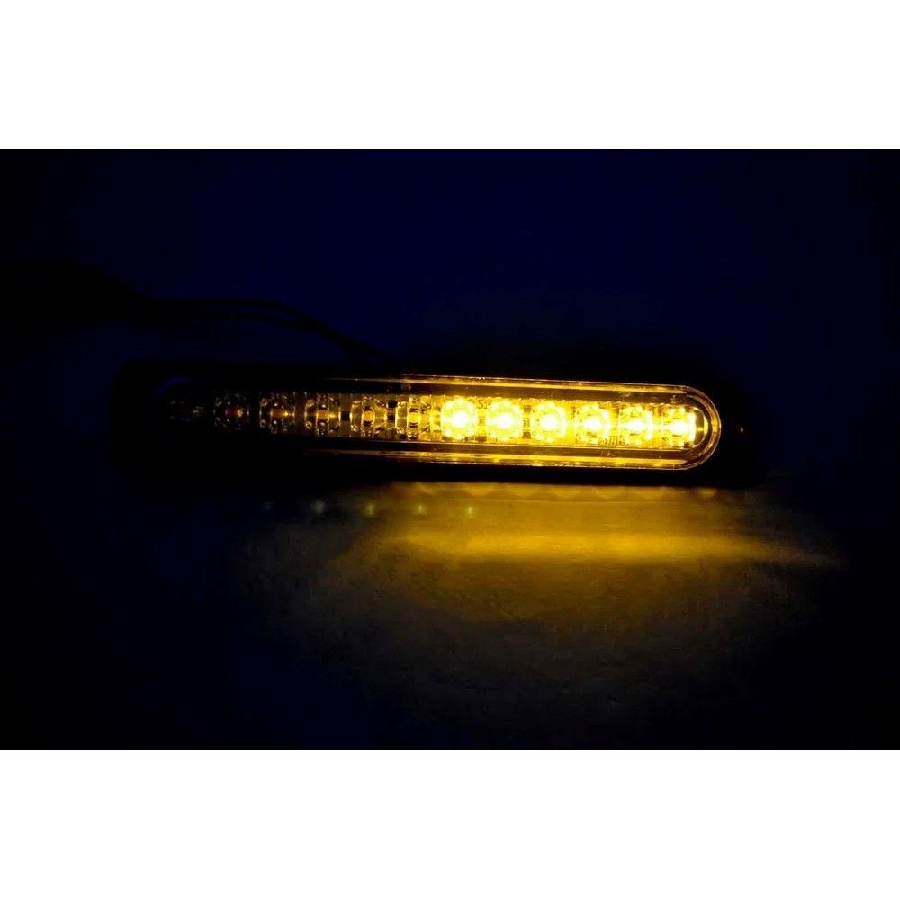 Блиц Мигащи Габарити ЛЕД 12 LED 12-24V 114mm / ЖЪЛТ