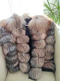 Палто лисица естествен косъм