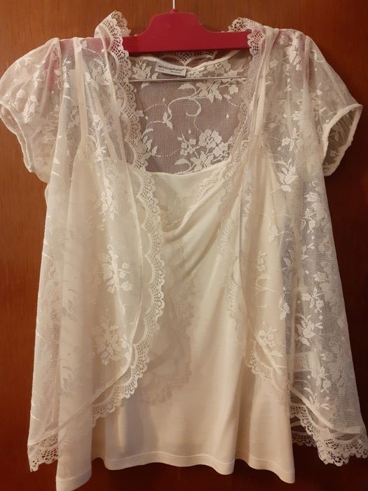 Bluza Atmosphere noua marime 40-42 alb-crem