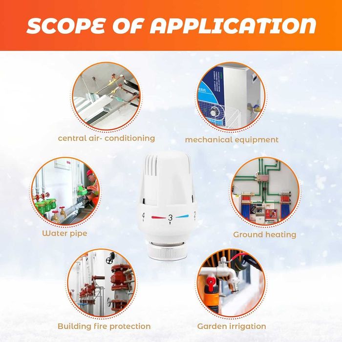 Cap(robinet) termostat calorifer, Set 3buc, M30x1,5 REDUS de la 155RON