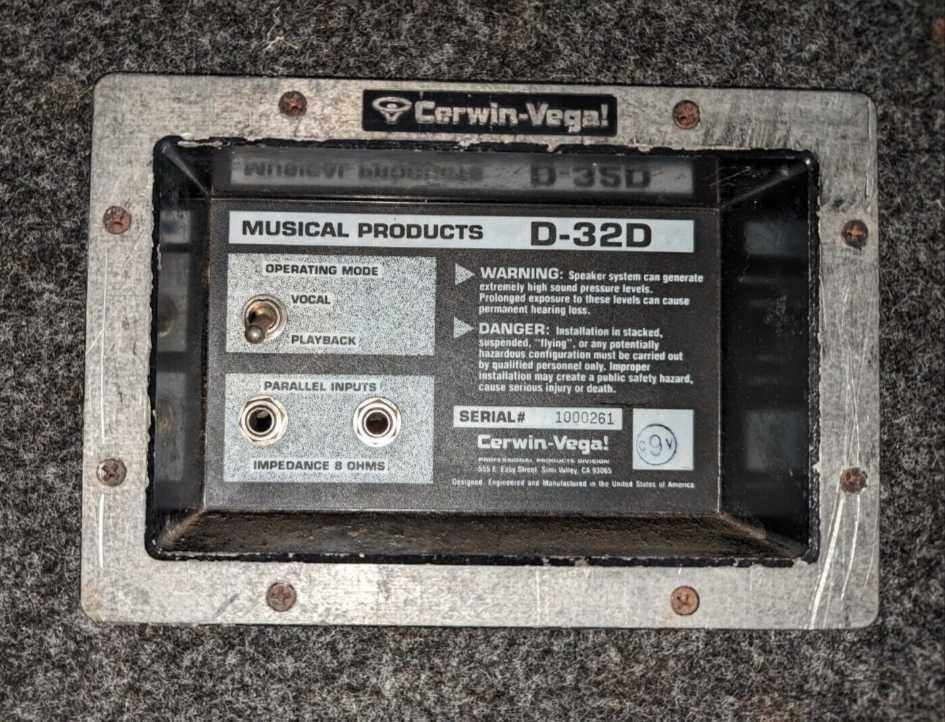 Филтър Cerwin Vega D-32D terminal