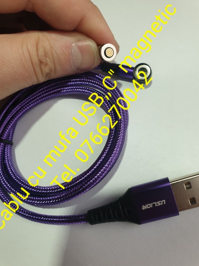 Cablu icarcare usb,,C" mufa magnetica