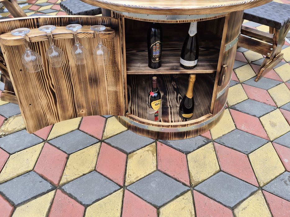 Masa rustica tip bar