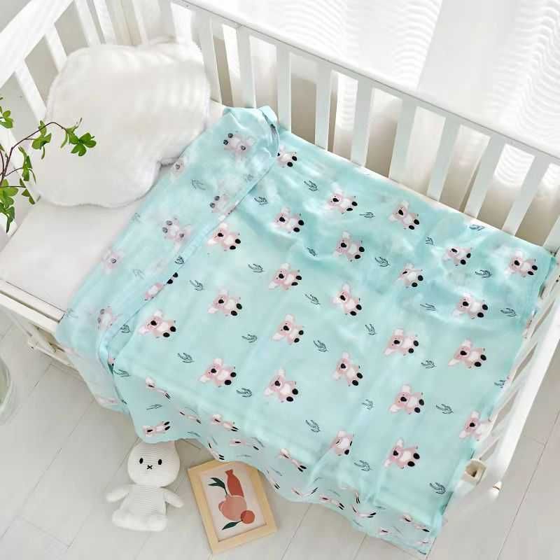 Детские муслиновые пеленки,2 слоя Bolaning muslin yo'rgaklar,2 qavatli