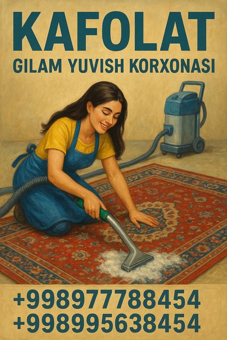 Gilam yuvish / Stirka kavrof.