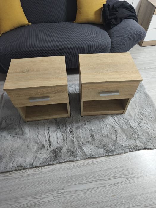 Noptiere comode pat stejar deschis