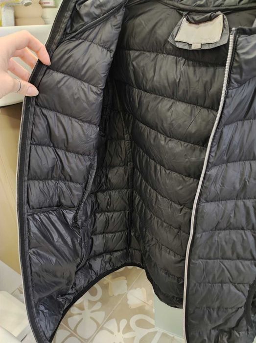 Дамско пухено черно яке с качулка, пухенка, Ultra Light Down Jacket